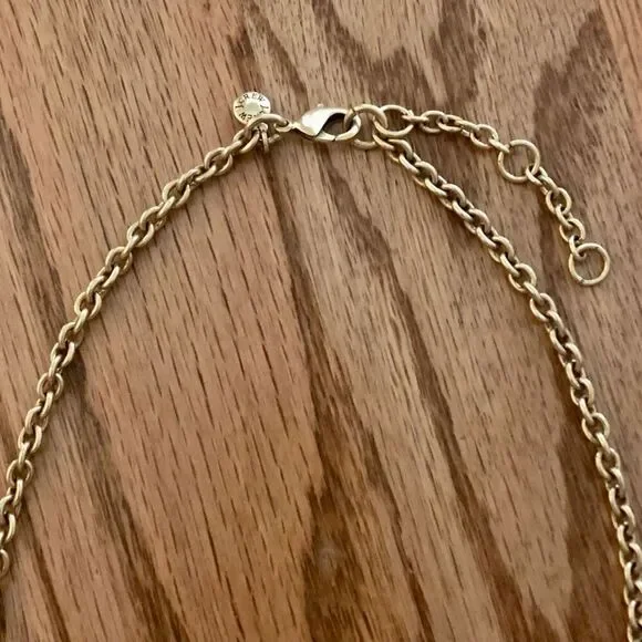 J.Crew | Green Cabochon Statement Necklace | 17” Adjustable - Picture 4 of 4